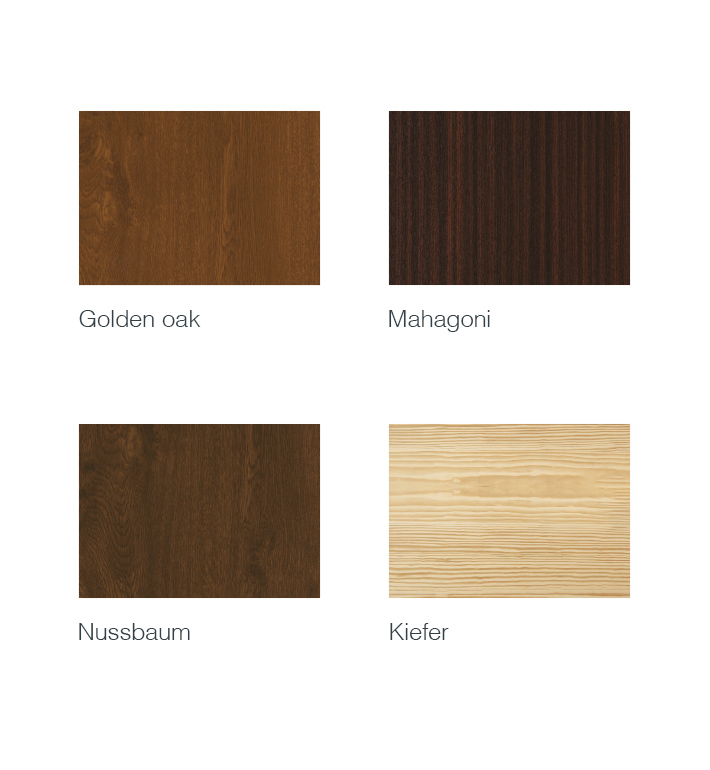 Holzähnliche Furnierfarben