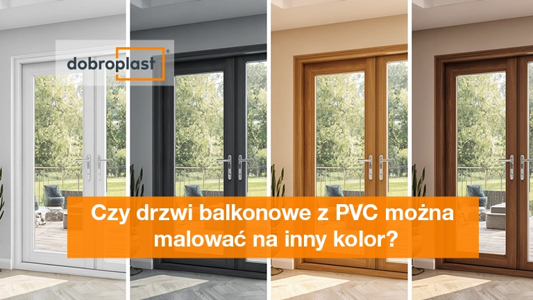 Czy drzwi balkonowe z PVC można malować na inny kolor